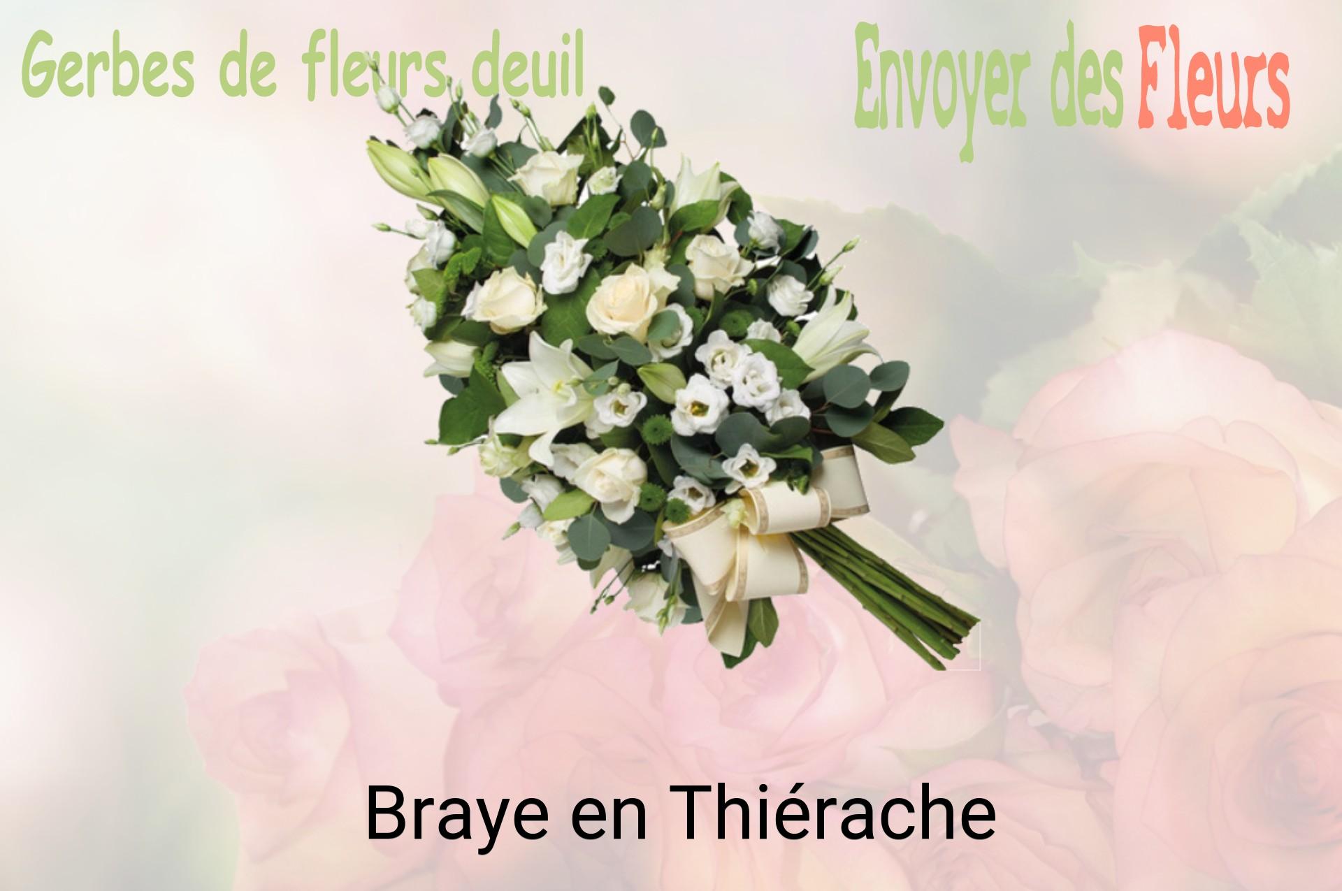 Gerbe de fleurs de deuil livrée à Braye-en-Thiérache